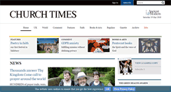 Desktop Screenshot of churchtimes.co.uk