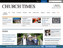 Tablet Screenshot of churchtimes.co.uk