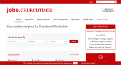 Desktop Screenshot of jobs.churchtimes.co.uk
